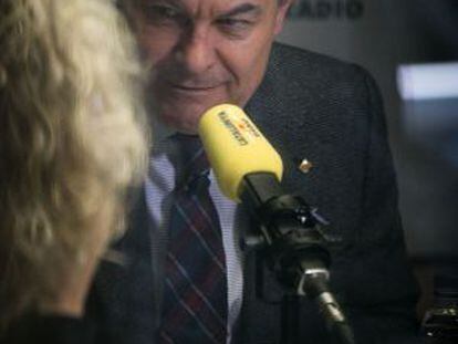Artur Mas, es entrevistado en Catalunya Radio.
