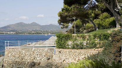 La piscina, propiedad del periodista Pedro J. Ramírez, en Son Servera (Mallorca), en una imagen de archivo.