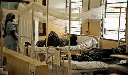 Centro de tratamiento del VIH de Médicos sin Fronteras en Lingana (República Democrática del Congo) el lunes 30 de noviembre.
