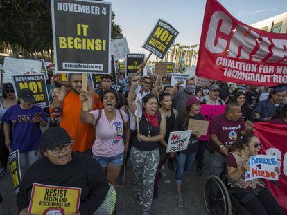 Manifestación en apoyo de los inmigrantes con DACA en Los Ángeles, el pasado día 5 de septiembre, cuando Trump anunció el fin de DACA.