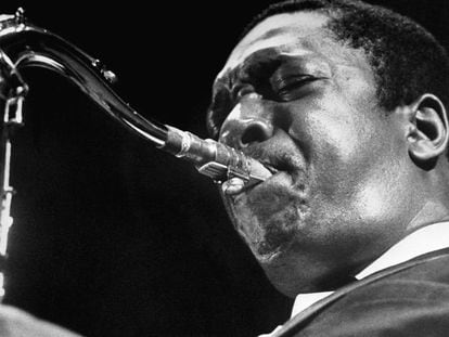 John Coltrane, en una actuaci&oacute;n en 1962.