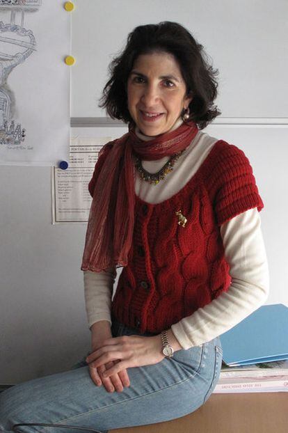 Fabiola Gianotti, en su despacho en el CERN.