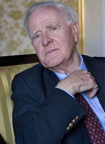 David John Moore Cornwell, John Le Carré, ayer en Barcelona.