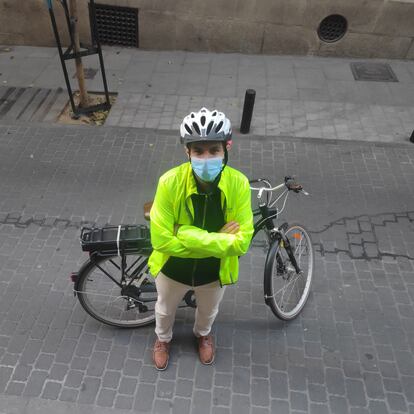 Marcos Torchia, ciclista urbano y médico.