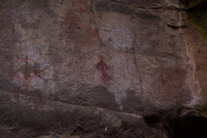 Pinturas rupestres en Huapalcalco.