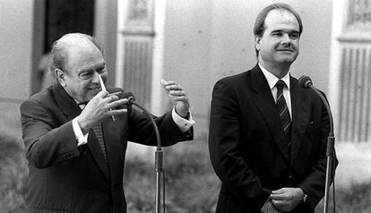 Jordi Pujol i Manuel Chaves, el 1996.