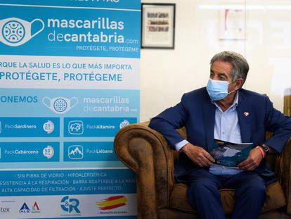 El presidente de Cantabria, Miguel Ángel Revilla, durante un acto en Guarnizo.