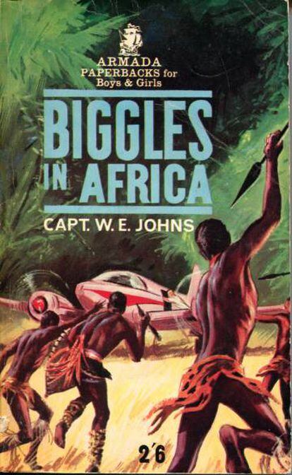 Portada de una de las aventuras de Biggles.