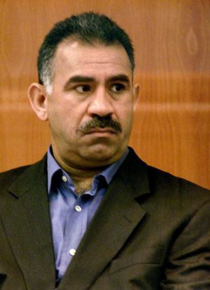 Abdullah Ocalan durante su juicio en 2002. 