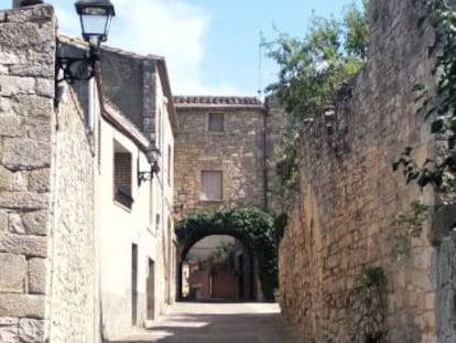 Un carrer del municipi del Belltall, a Tarragona.