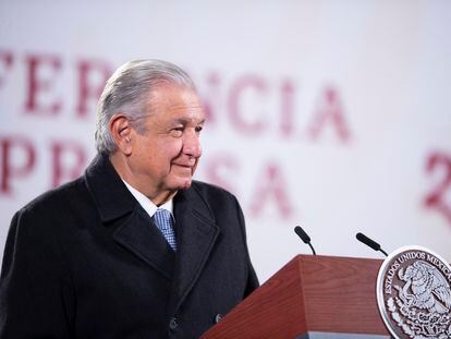 El presidente mexicano, Andrés Manuel López Obrador, esta semana durante una conferencia de prensa.