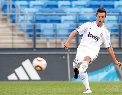 Pablo Sarabia, en un partido con el Castilla.