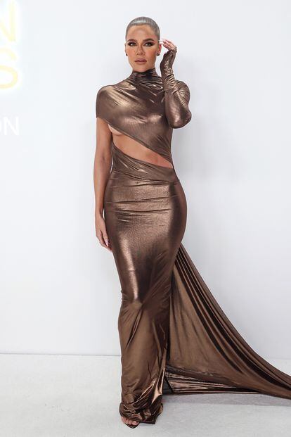 Khloe Kardashian tampoco se perdió los premios y acudió vestida de LaQuan Smith.