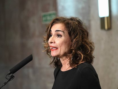 La ministra de Hacienda y Función Pública, Maria Jesús Montero,