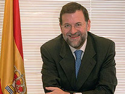 Mariano Rajoy Brey, en su despacho de la calle de Génova (Madrid).