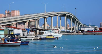 Puente entre Paradise Island y Nassau, en Bahamas.