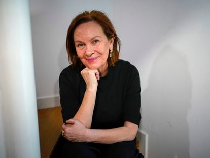 La novelista Clara Sánchez, este jueves en Madrid.
