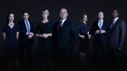 Elenco de la teleserie 'House of Cards'.