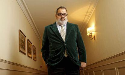Jorge Lanata, en su receinte visita a Madrid, donde recogió el Premio Internacional de la Academia de televisión de España.