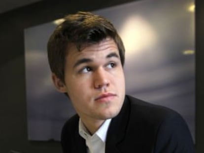 Carlsen, en febrero de 2014 en Oslo.