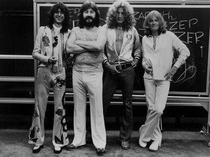 Led Zeppelin en 1977.