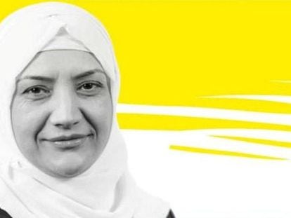 La candidata alemana Aygül Kilic, en un cartel electoral