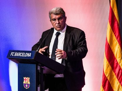 Joan Laporta, presidente del Barça, el pasado septiembre.