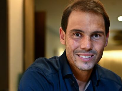 Rafa Nadal, durante la entrevista en Kuwait.