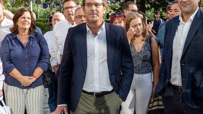 El expresidente de la Diputación de Valencia y alcalde de Ontinyent, Jorge Rodríguez, en el primer día del juicio, el 19 de septiembre.