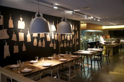 Comedor del restaurante Aire, en Madrid.
