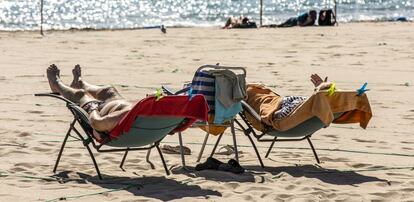 Turistas en Benidorm