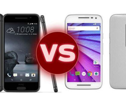 HTC One A9 y Motorola Moto G, comparativa entre las estrellas de la gama media