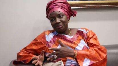 Aminata Touré, la segunda mujer en liderar el Gobierno de Senegal, durante su estancia en Madrid en el foro Views.
