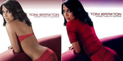 Toni Braxton – More Than A Woman (2002)

La estrella del género R&B a finales de los noventa y principios de siglo ha sido damnificada por la censura en varias de sus carátulas.