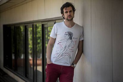 Pau Luque la semana pasada en Barcelona.