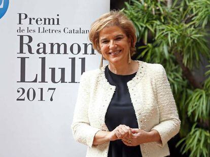 La ganadora del Premi Ramon Llull 2017, Pilar Rahola. 