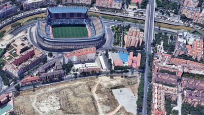 Terrenos de la Operación Mahou-Calderón, en Madrid.