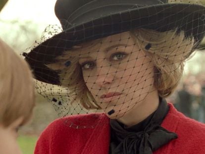 Kristen Stewart, como Lady Di, en 'Spencer'.