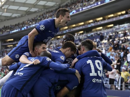 El Manchester City y el Chelsea en el partido final de la Champions League 2021, en imágenes