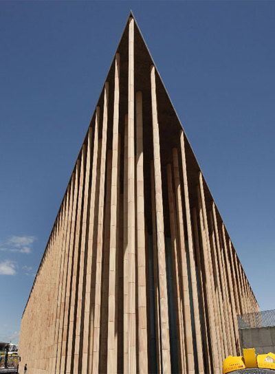 Pabellón de España en la Expo de Zaragoza.