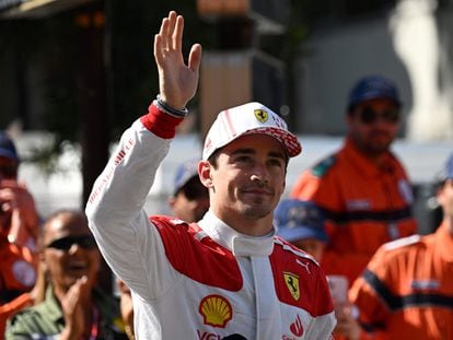 El piloto monegasco de Ferrari, Charles Leclerc, en el Gran Premio de Mónaco de Fórmula 1, el 27 de mayo de 2023.
