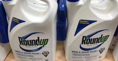 Recipientes de Roundup, pesticida de Monsanto.