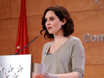 La presidenta de la Comunidad de Madrid, Isabel Díaz Ayuso.