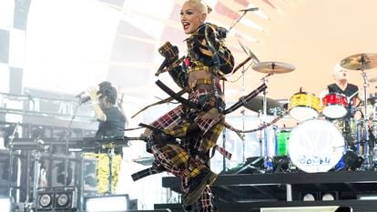 Gwen Stefani y No Doubt durante su concierto, el segundo día de Coachella 2024.