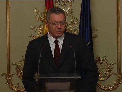 Gallardón presenta su dimisión como Ministro de Justicia