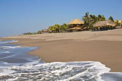 Playa cercana a León, en la costa oeste de Nicaragua.
