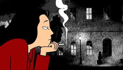 Dibujo de Marjane Satrapi (Pers&eacute;polis).