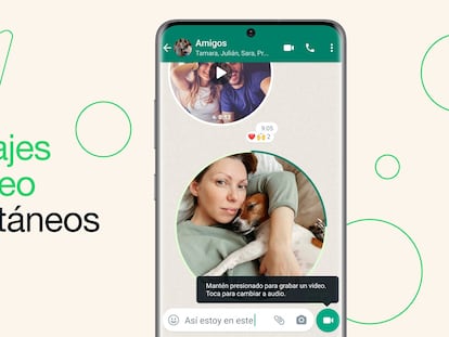 Nueva funcionalidad de vídeo en WhatsApp.