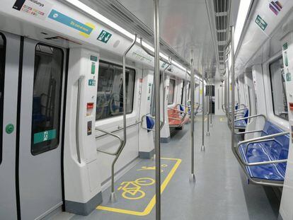 El metro de Barcelona. 
