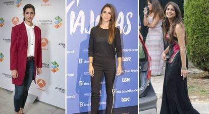 De izquierda a derecha, Alba Flores, Elena Furiase y Lola Orellana.